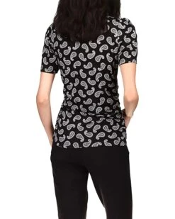 MICHAEL Michael Kors Paisley Short Sleeve Turtleneck Top | Shirts & Tops -Michael Kors Sale 81gJr 0aHlL. AC SR736920