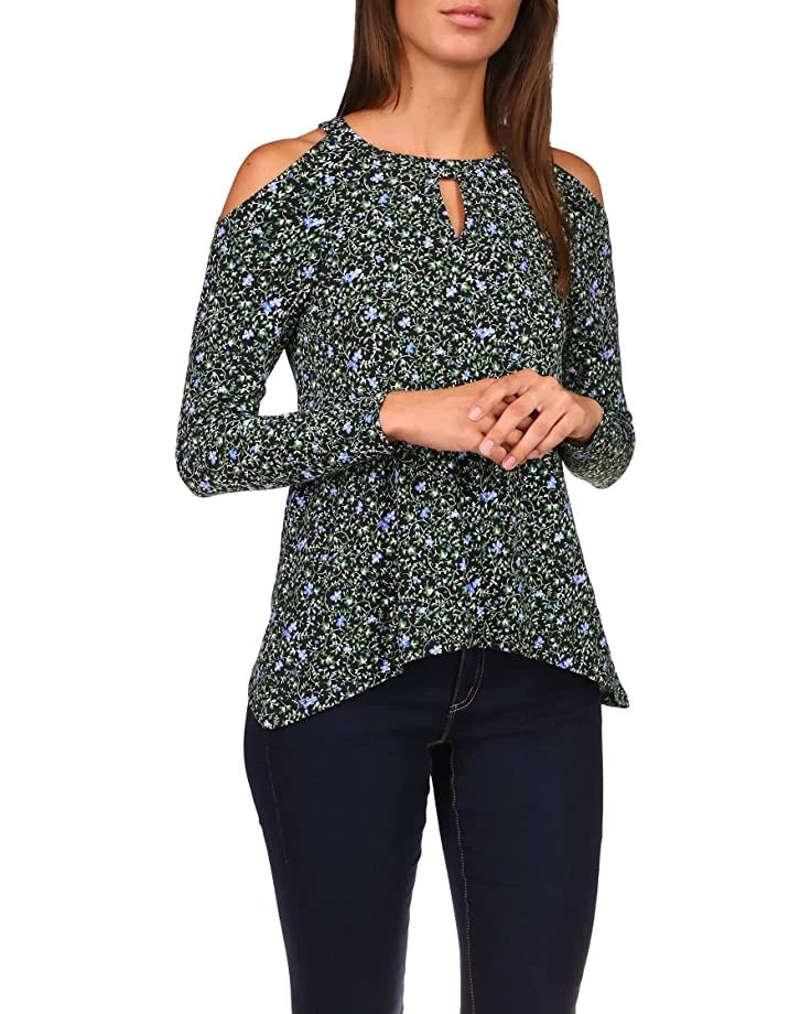 MICHAEL Michael Kors Floral Cold-Shoulder Top | Shirts & Tops 1 MICHAEL Michael Kors Floral Cold-Shoulder Top | Shirts & Tops