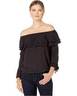MICHAEL Michael Kors Ruffle Peasant Top | Shirts & Tops