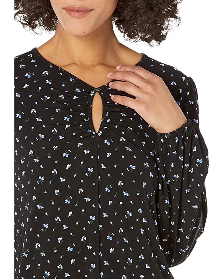 MICHAEL Michael Kors Floral Keyhole Long Sleeve Top | Shirts & Tops 3 MICHAEL Michael Kors Floral Keyhole Long Sleeve Top | Shirts & Tops - Image 3