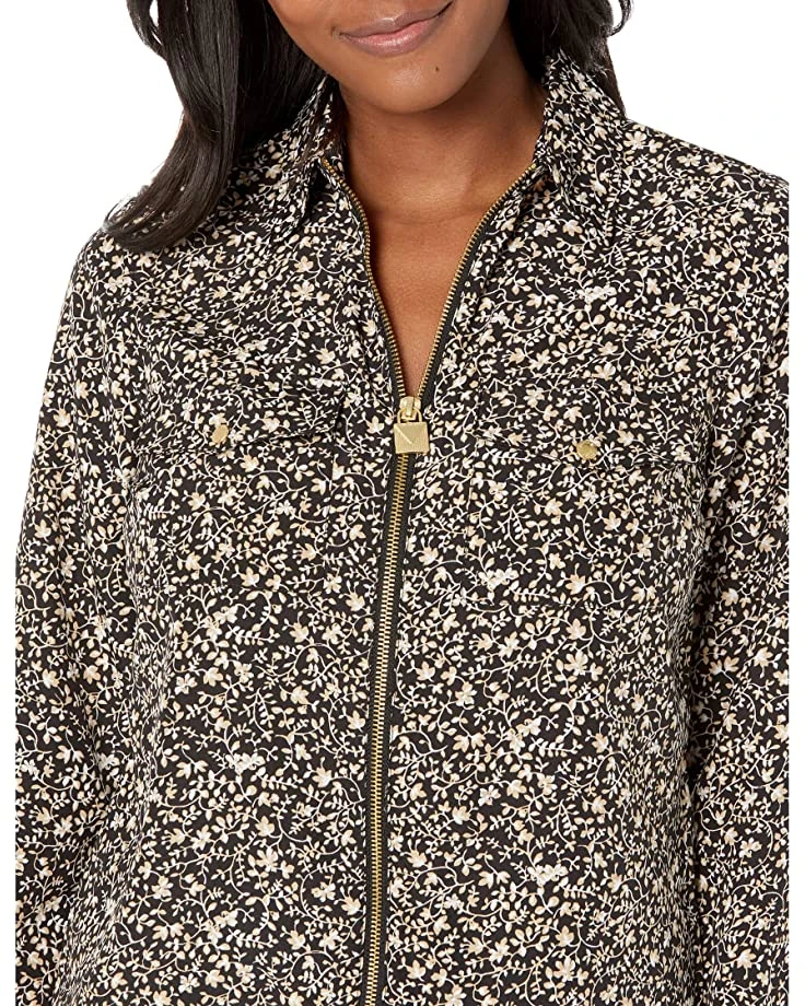 MICHAEL Michael Kors Floral Vine Dog Tag Top | Shirts & Tops 3 MICHAEL Michael Kors Floral Vine Dog Tag Top | Shirts & Tops - Image 3