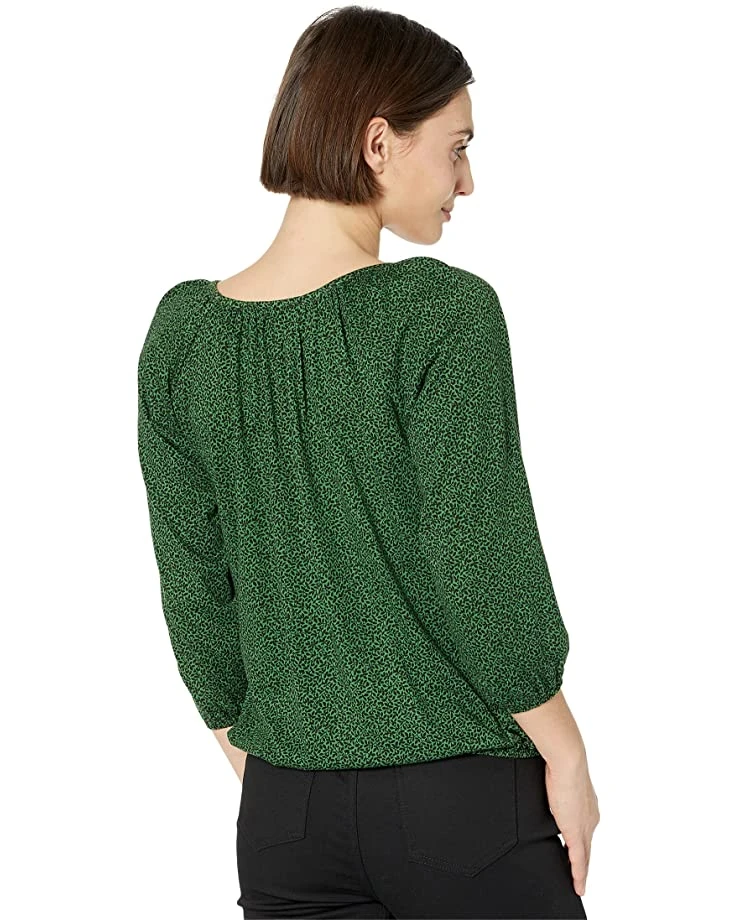 MICHAEL Michael Kors Petite Vine Leaves Peasant Top | Shirts & Tops 2 MICHAEL Michael Kors Petite Vine Leaves Peasant Top | Shirts & Tops - Image 2