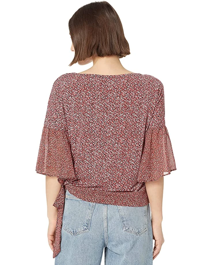 MICHAEL Michael Kors Petite Spring Bud Combo Sleeve Top | Shirts & Tops 2 MICHAEL Michael Kors Petite Spring Bud Combo Sleeve Top | Shirts & Tops - Image 2