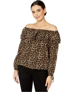 MICHAEL Michael Kors Ruffle Peasant Top | Shirts & Tops
