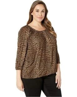 MICHAEL Michael Kors Plus Size Leopard Peasant Top | Shirts & Tops -Michael Kors Sale 91ILqZVmIwL. AC SR736920