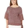 MICHAEL Michael Kors Plus Size Spring Bud Combo Sleeve Top | Shirts & Tops