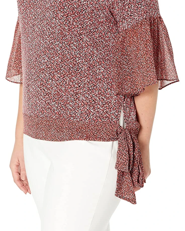 MICHAEL Michael Kors Plus Size Spring Bud Combo Sleeve Top | Shirts & Tops 3 MICHAEL Michael Kors Plus Size Spring Bud Combo Sleeve Top | Shirts & Tops - Image 3