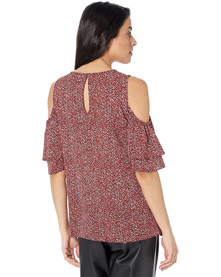 MICHAEL Michael Kors Cold-Shoulder Flutter Top | Shirts & Tops 2 MICHAEL Michael Kors Cold-Shoulder Flutter Top | Shirts & Tops - Image 2