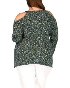MICHAEL Michael Kors Plus Size Floral Cold-Shoulder Top | Shirts & Tops 5 MICHAEL Michael Kors Plus Size Floral Cold-Shoulder Top | Shirts & Tops -Michael Kors Sale 91ocaRYMWML. AC SR736920